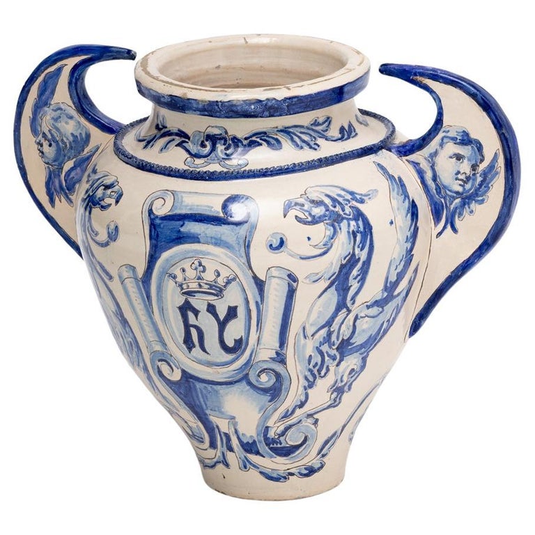 Olla de barro, Talavera de la España, siglo XIX en venta en