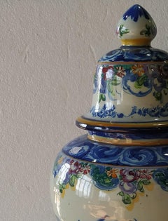 Earthenware - Pot with lid in Alcobaça Vesta earthenware