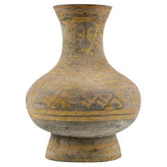 Jarra de cerámica de barro, dinastía Han(206 a.C-220 d.C.)