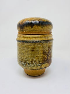 Vaso di terracotta con coperchio nello stile di David Cressey / Robert Maxwell
