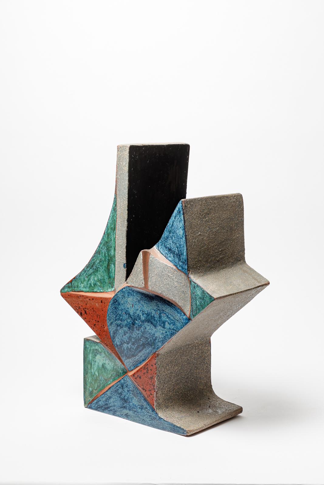 Beaux-Arts Vaso-scultura in terracotta di George Martin,  1980 circa. in vendita
