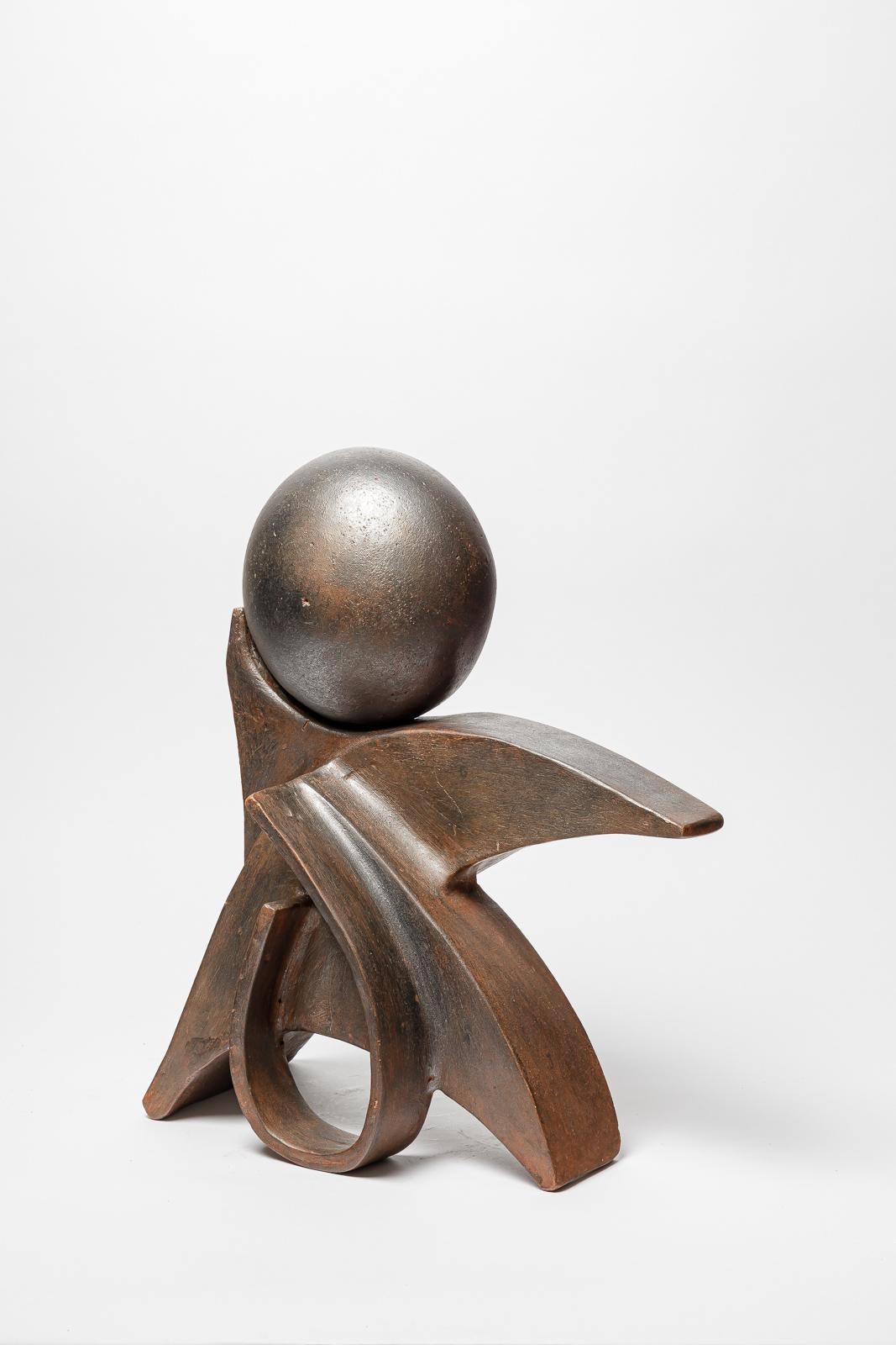Escultura de barro de Georges Martin,  circa 1980- 1990 Bellas artes en venta