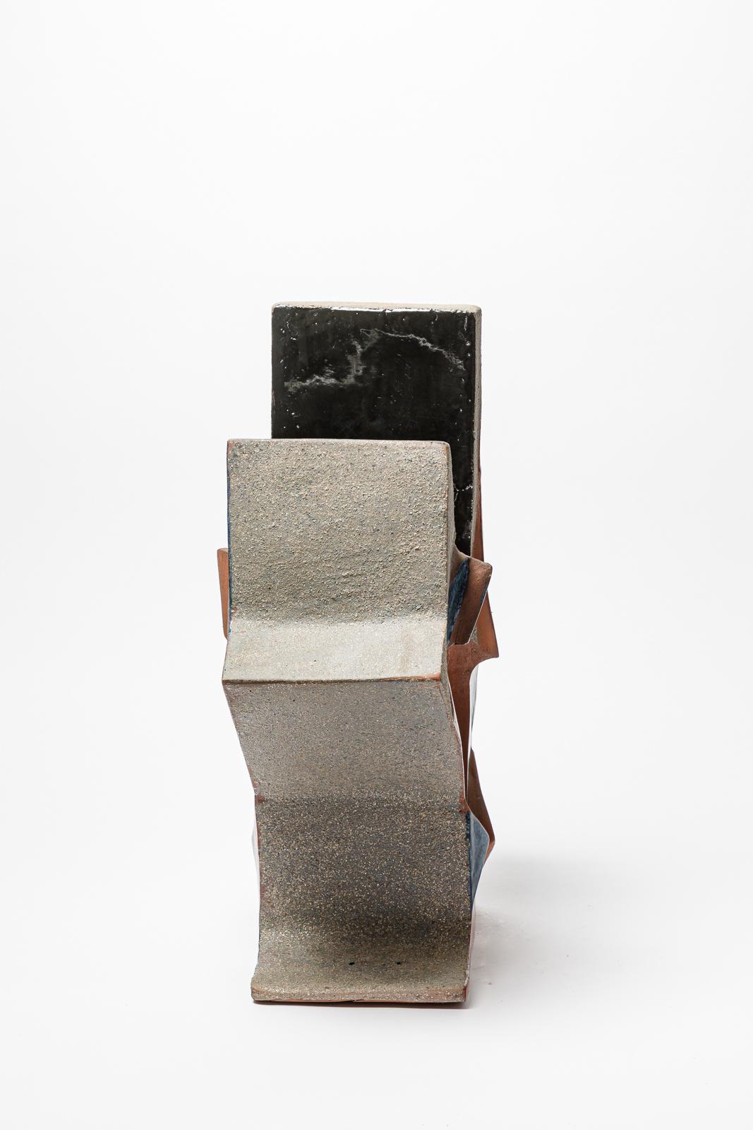 Francese Vaso-scultura in terracotta di George Martin,  1980 circa. in vendita