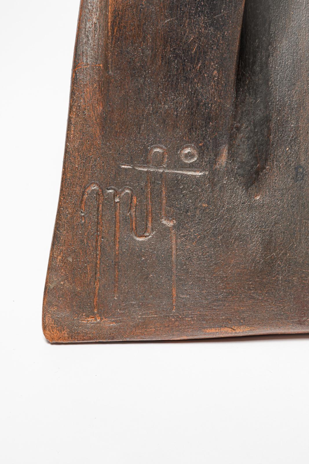 Escultura de barro de Georges Martin,  circa 1980- 1990 en venta 1