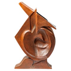 Jarrón-escultura de barro de Georges Martin, hacia 1980.