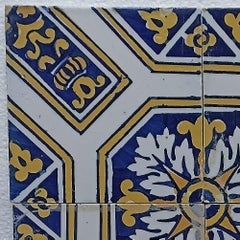 Earthenware - Set of 15 tiles - 19th century