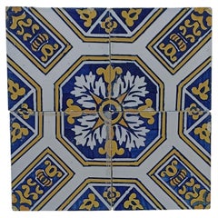 Earthenware - Set of 15 tiles - 19th century