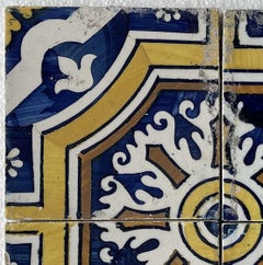 Earthenware - Set of 24 tiles - 19th century