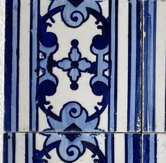 Earthenware - Set of 32 tiles - 19th century