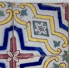 Earthenware - Set of 34 tiles - 19th century