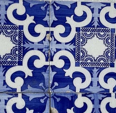 Earthenware - Set of 4 tiles