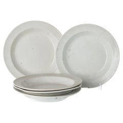 Earthenware - Set of five earthenware plates from Viana - 19th century