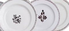 Earthenware - Six earthenware plates from Viana - 19th century