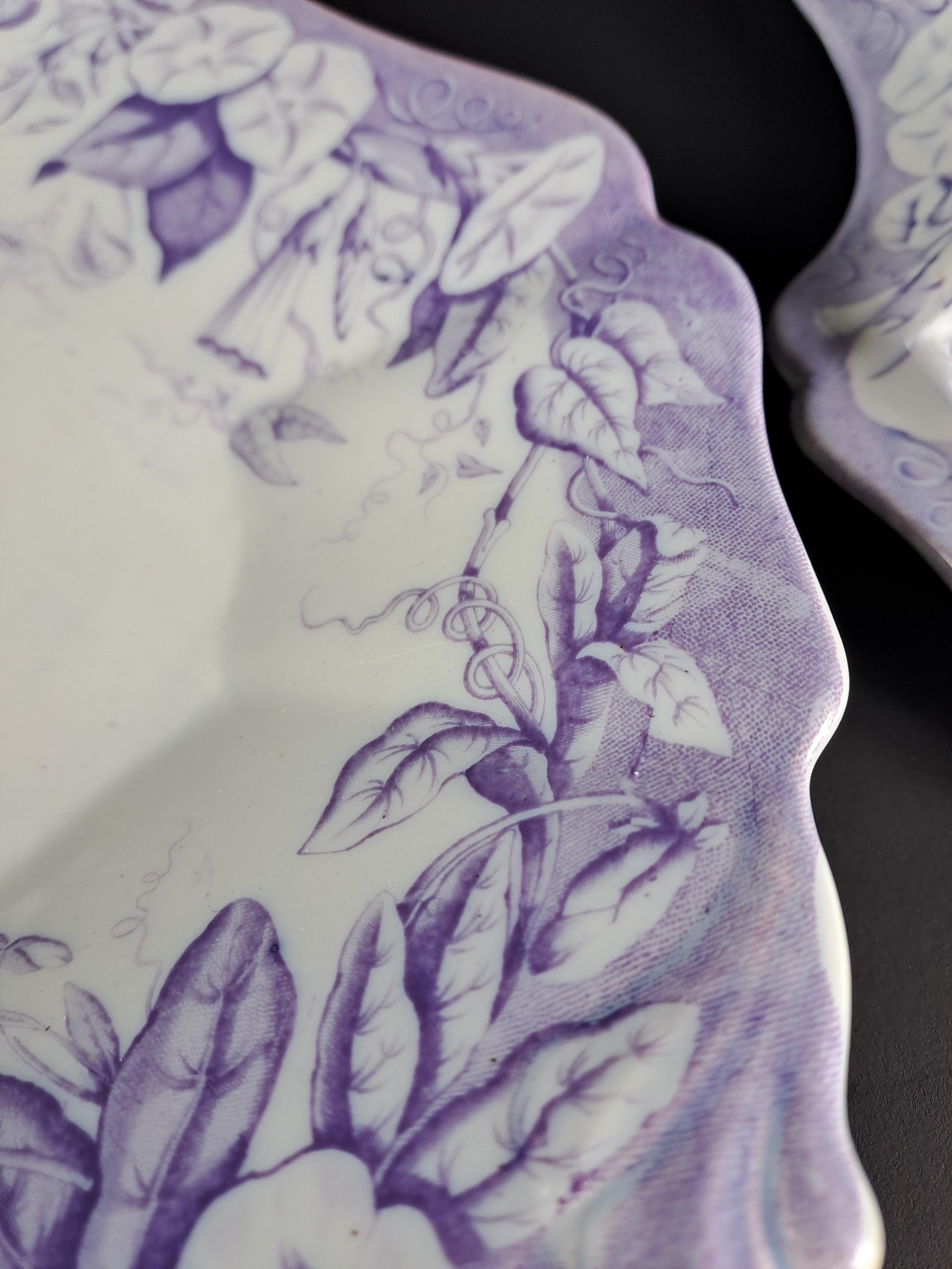 Mid-19th Century Earthenware Soup Tureen And Dish From Maison Vieillard In Bordeaux For Sale