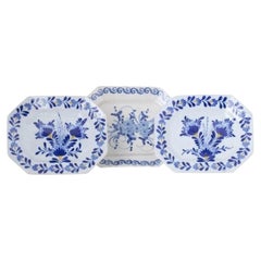Earthenware - Three earthenware serving dishes - 19th century