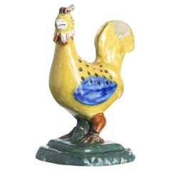 Earthenware - Toothpick holder in earthenware 'chicken' shape - 19th century