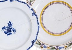 Earthenware - Two Rocha Soares earthenware plates - 18th century