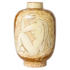Vintage Earthenware Vase by Vicke Lindstrand