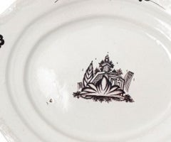 Earthenware - Viana earthenware serving dish - 18th century