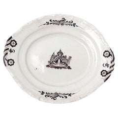Earthenware - Viana earthenware serving dish - 18th century