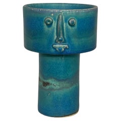 Earthenware Zoomorphic Pitcher Signed by Didier Toulemonde, circa 1990