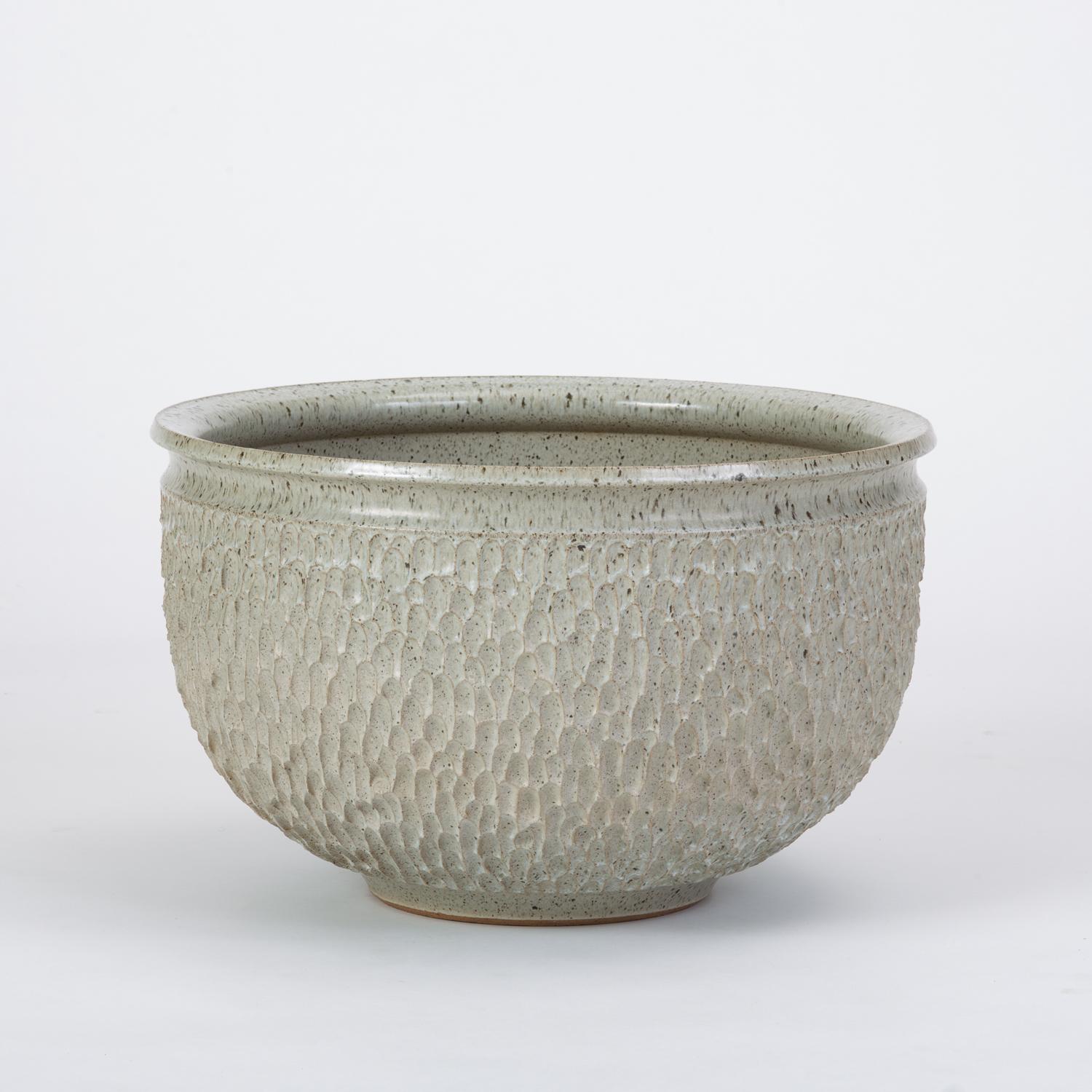 Mid-Century Modern Earthgender ‘Pebble’ Textured Bowl Planter by David Cressey and Robert Maxwell