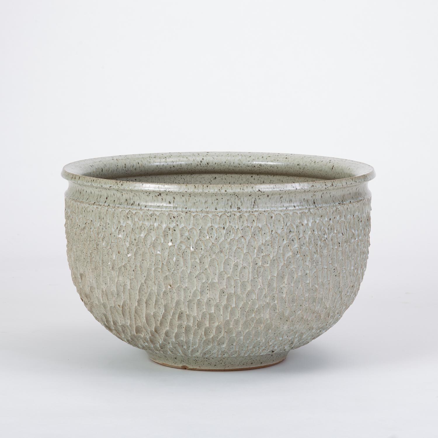 Glazed Earthgender ‘Pebble’ Textured Bowl Planter by David Cressey and Robert Maxwell