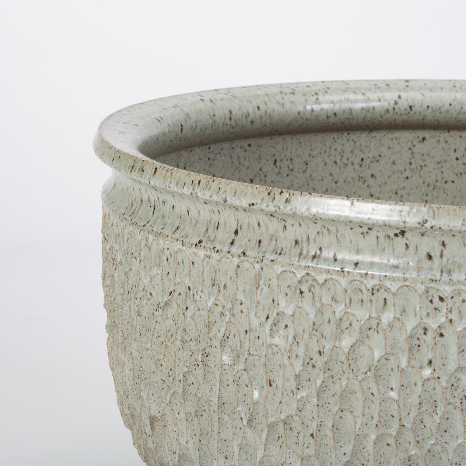 Late 20th Century Earthgender ‘Pebble’ Textured Bowl Planter by David Cressey and Robert Maxwell
