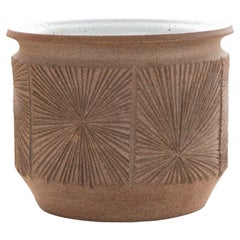 Earthgender Stoneware Sunburst Planter by Robert Maxwell & David Cressey, 1970's