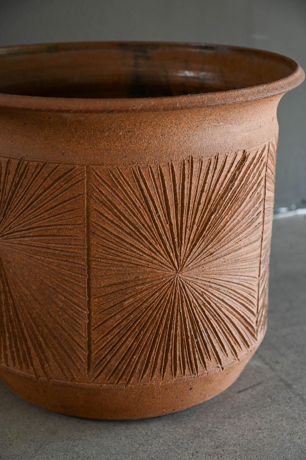 Mid-Century Modern Earthgender Sunburst Planter by David Cressey and Robert Maxwell