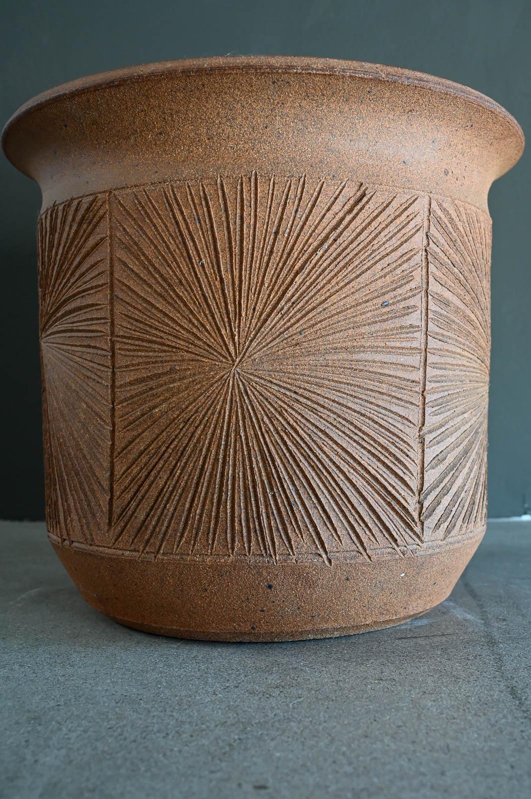 Ceramic Earthgender Sunburst Planter by David Cressey and Robert Maxwell
