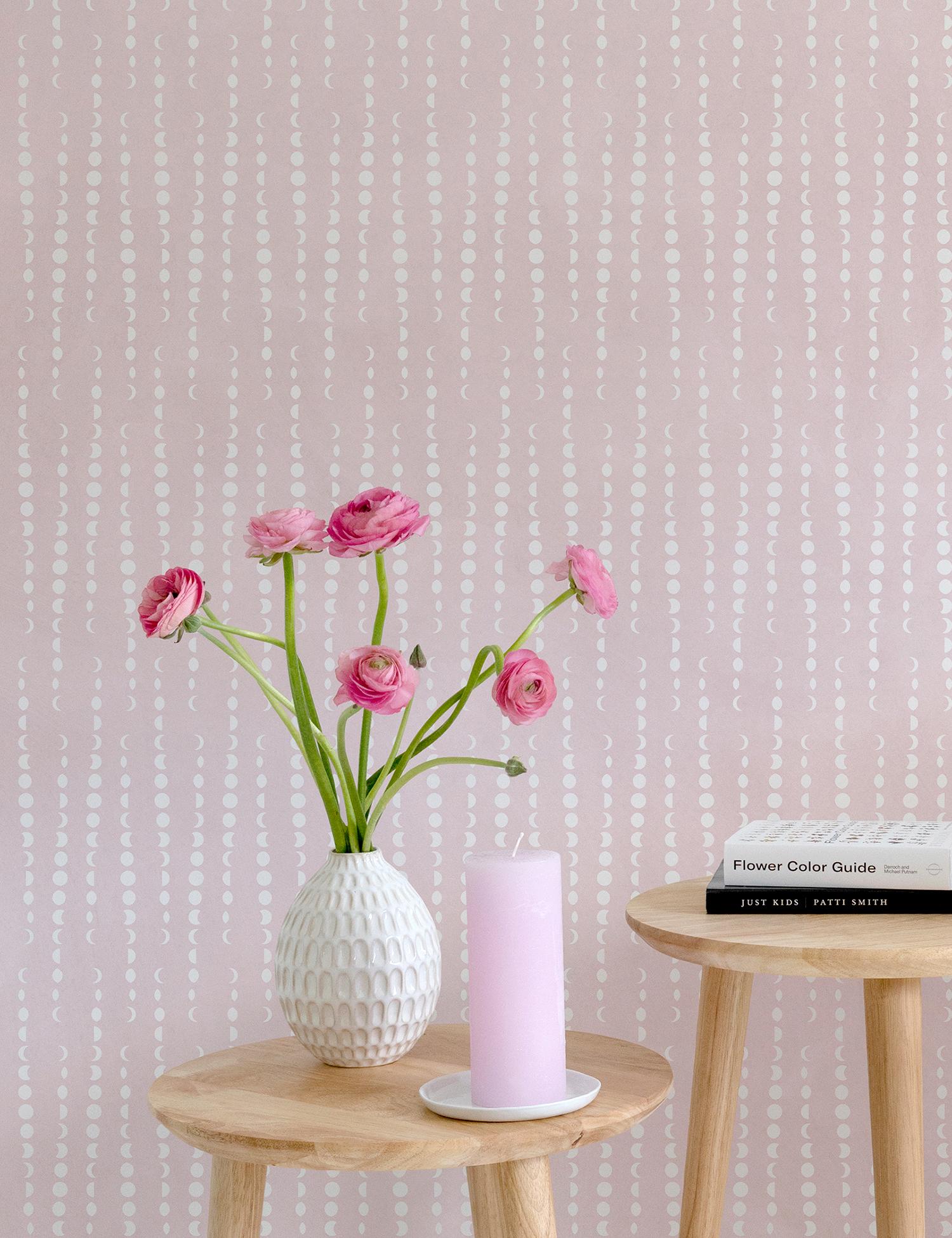 light pink wallpaper