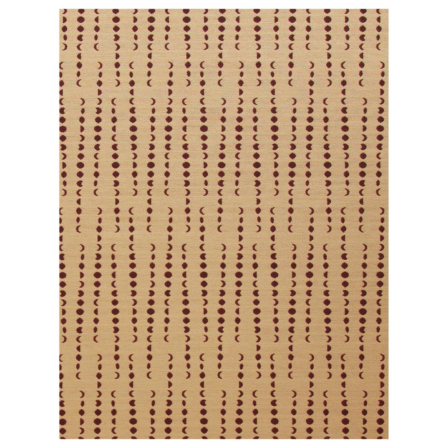 Earthlight Moon Woven Commercial Grade Fabric in Sol:: Camel und Burgundy