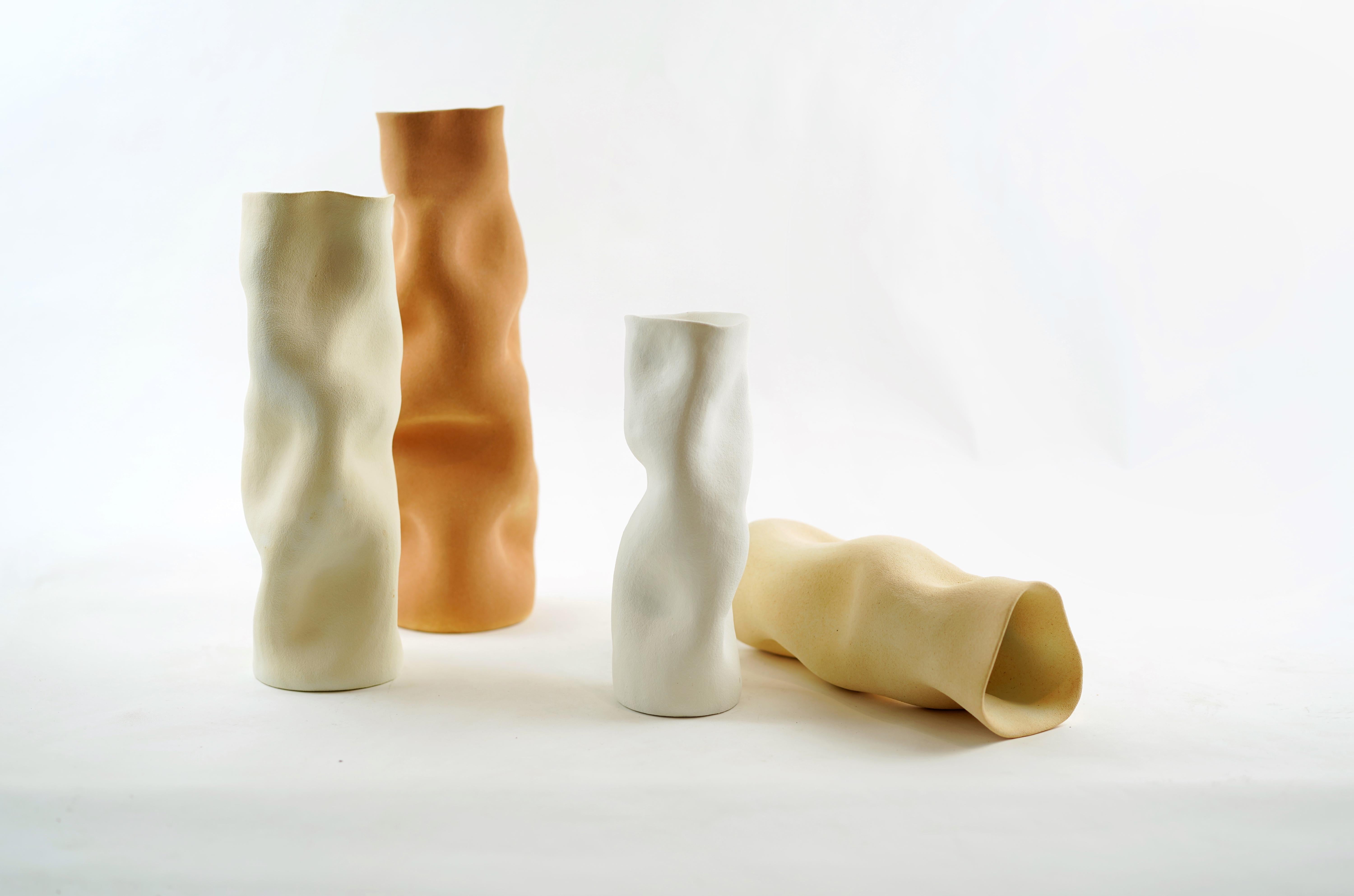 Organische Vase mit natürlichem Körper, erhältlich in 4 Farben (Moderne) im Angebot