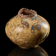 Earthly Treasures No 34, oak & mixed mineral artwork by Morrison Thomas