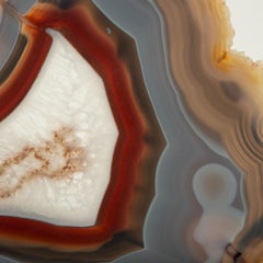 L'œil de la terre : Tranche d'agate montée