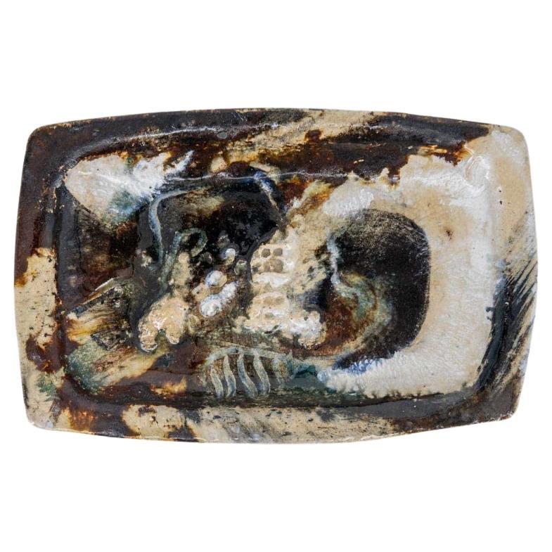 Deep Sea Ceramic Plate, Signed by Jeppe Hagedorn, Denmark 1960s For ...