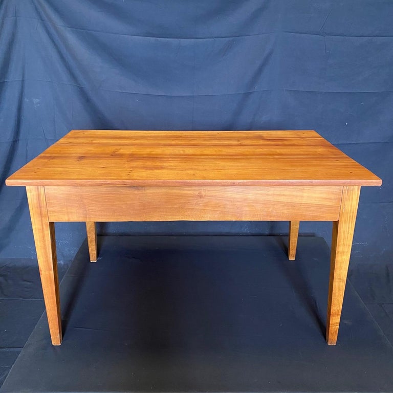 Earthy French 19th Century Natural Pine Desk For Sale 1