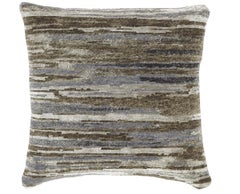 Modern Earthy Striped Throw Pillow