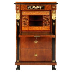Secretaire dell'Impero tedesco del XIX secolo con busti in ormolu, Berlino, 1811 ca.