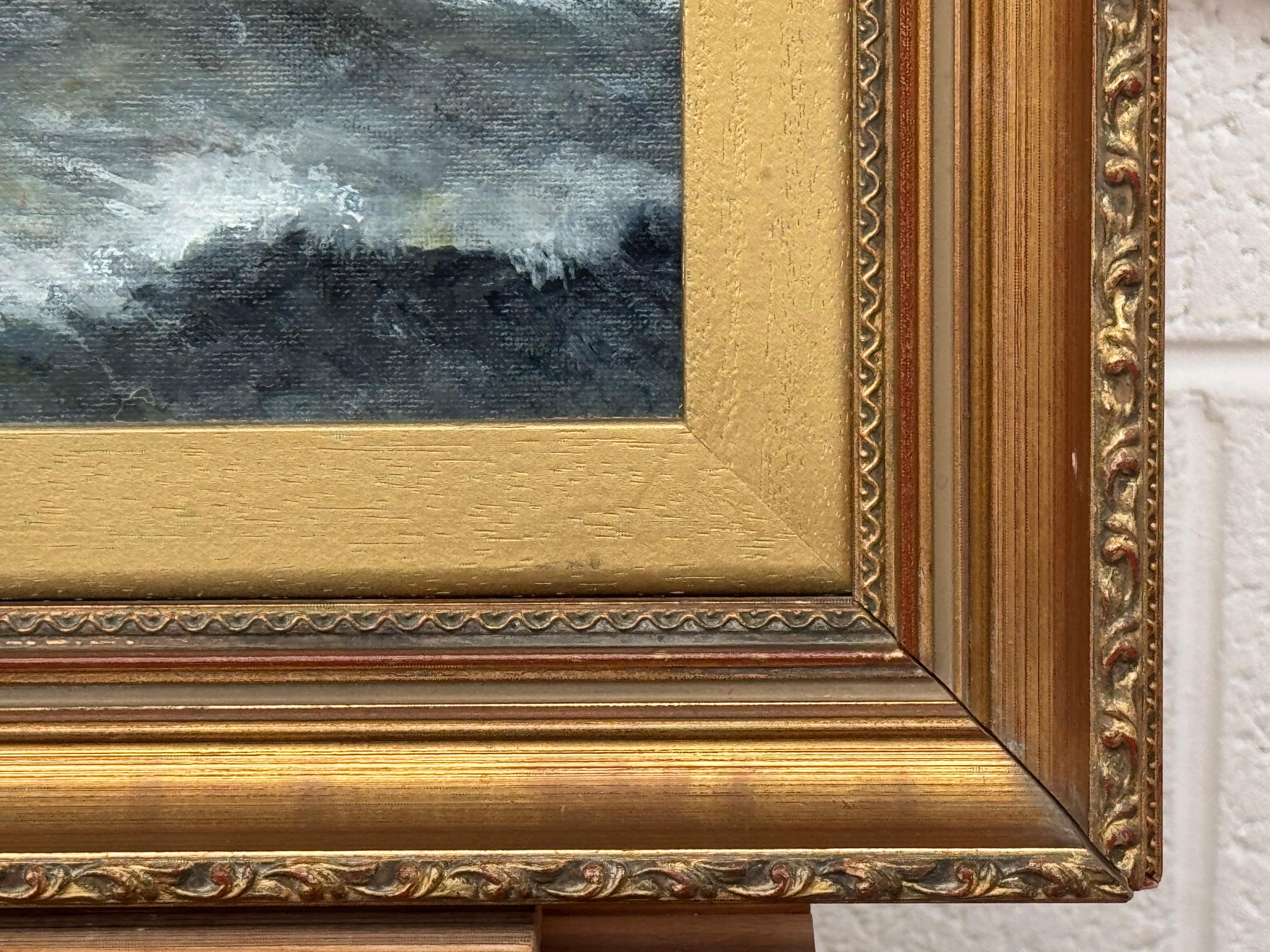 Pintura marítima Barco en el mar en venta 3