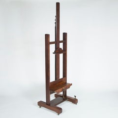 Easel by Roberson & Co. of Long Acre, London, circa 1890