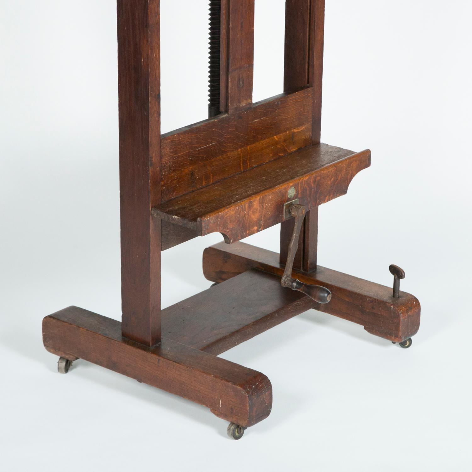 Easel by Roberson & Co. of Long Acre, London, circa 1890 1