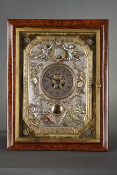 Easel Clock, Signed Elkington & Co, England, Circa 1890
