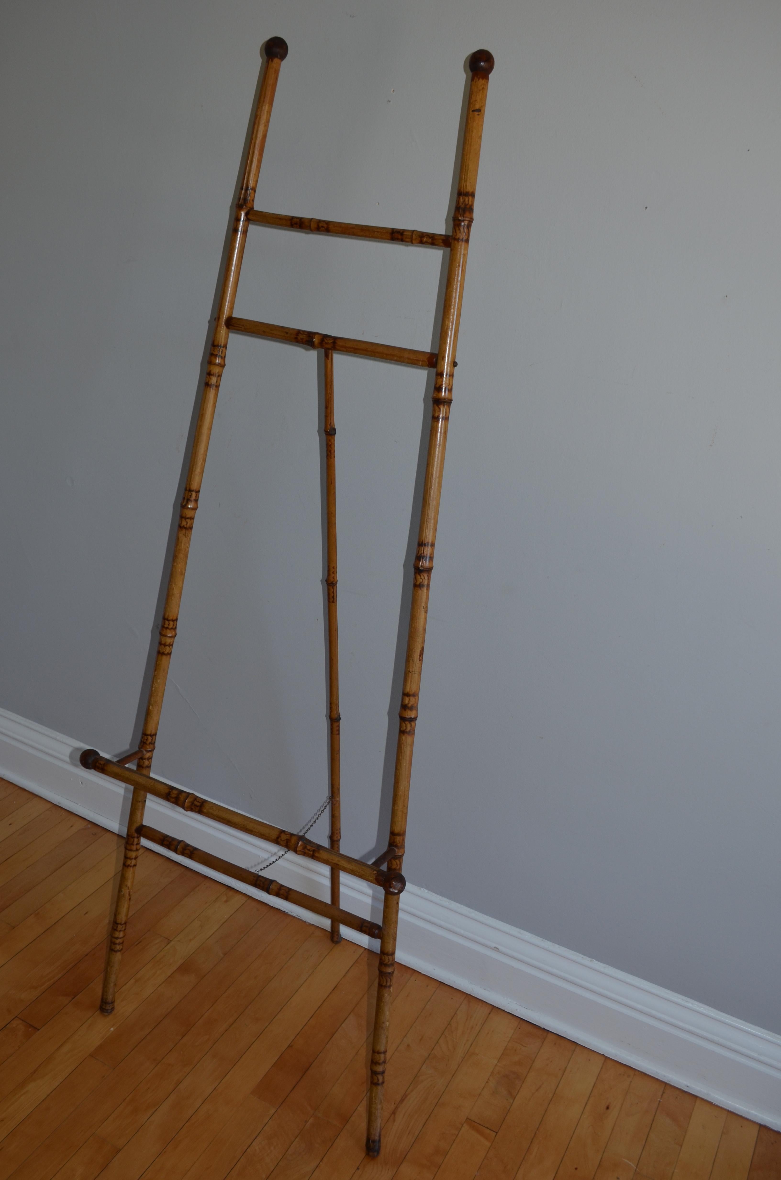 Easel of Bamboo from France, Late 19th Century 6