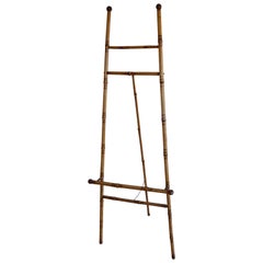 Antique Easel of Bamboo from France, Late 19th Century