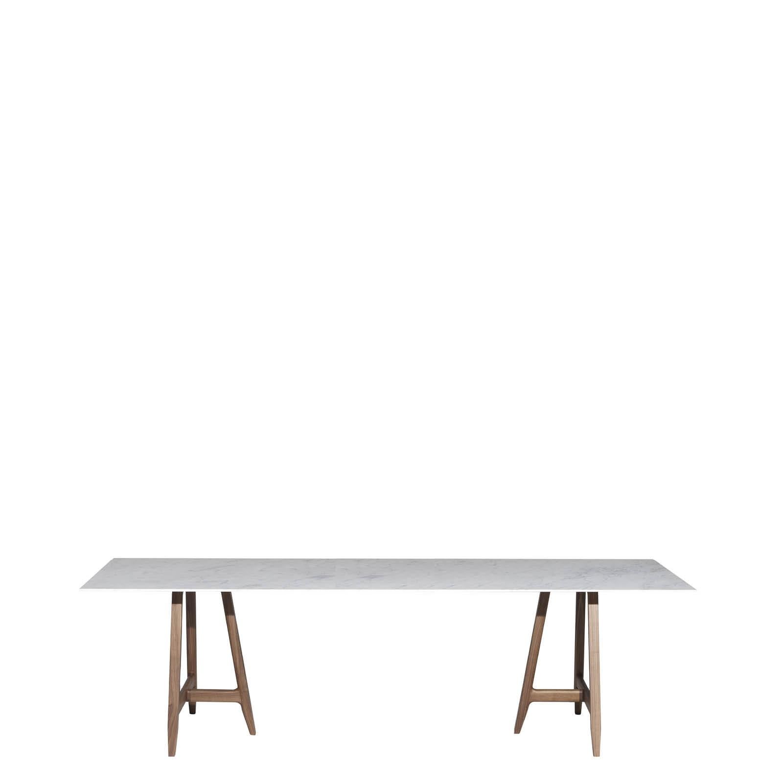 „“Easel“-Tisch mit weißer Carrara-Marmorplatte, entworfen von L. und R. Palomba für Driade im Angebot 8