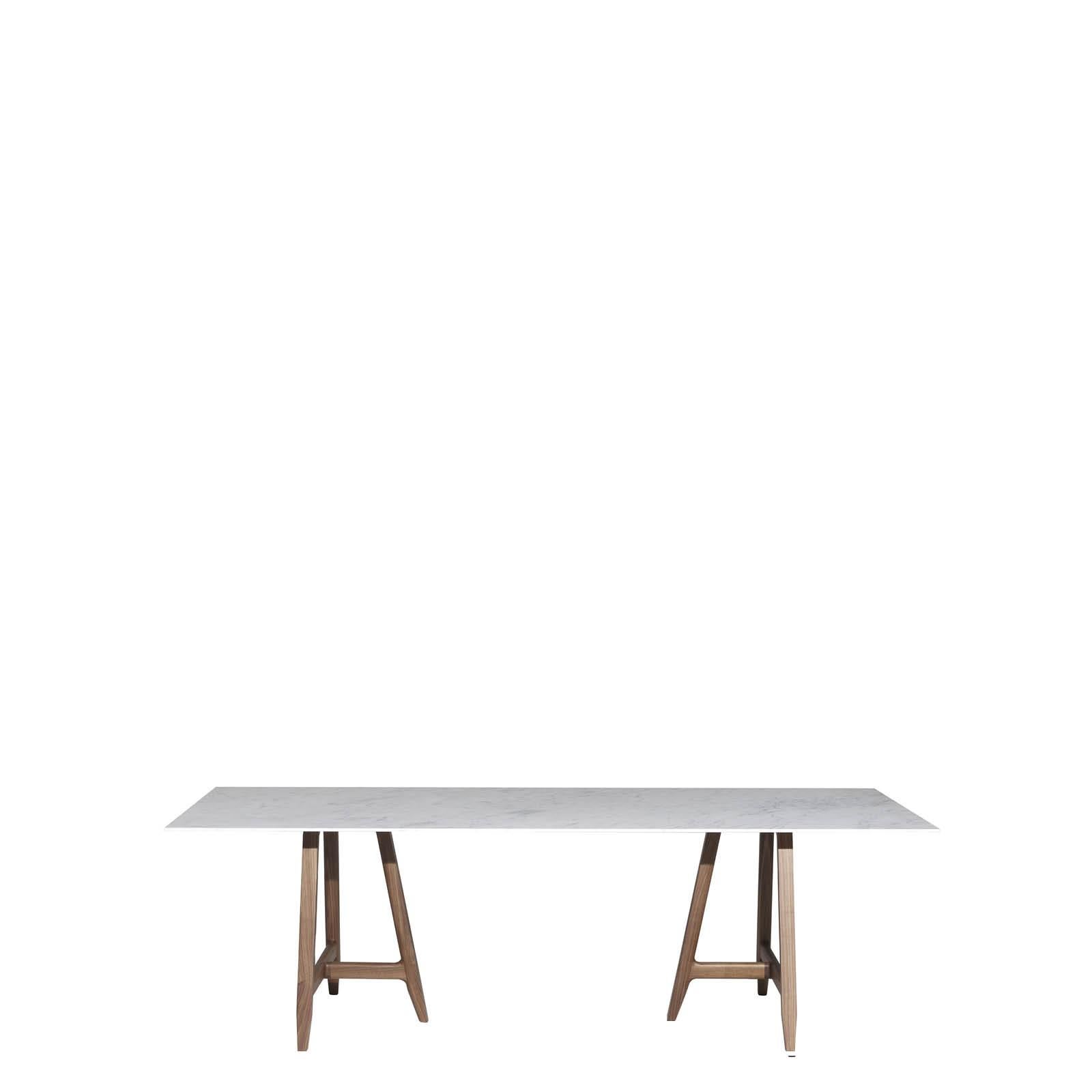Tisch „Easel“ mit weißer Carrara-Marmorplatte entworfen von L. und R. Palomba für Driade im Angebot 13