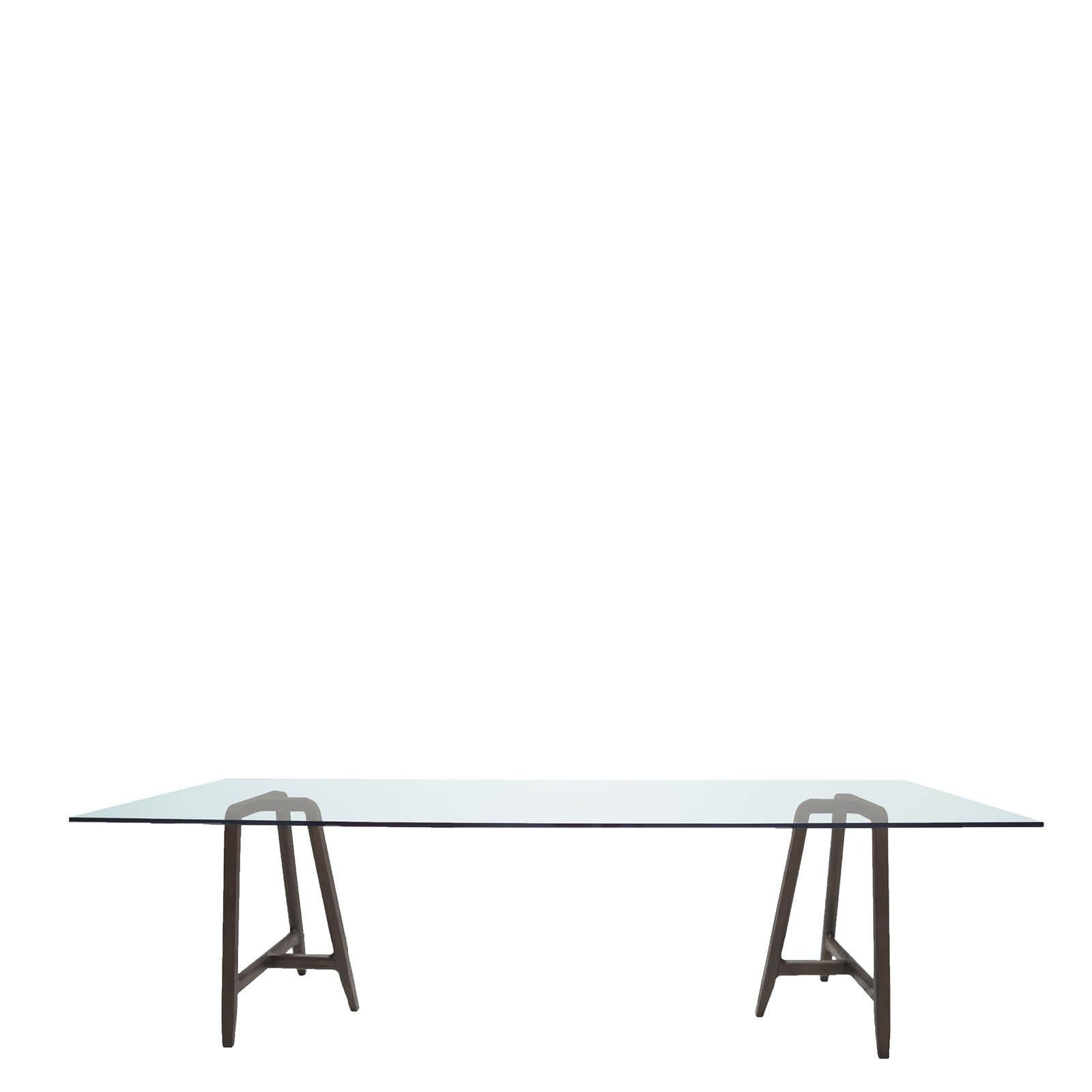 „“Easel“-Tisch mit weißer Carrara-Marmorplatte, entworfen von L. und R. Palomba für Driade im Angebot 1