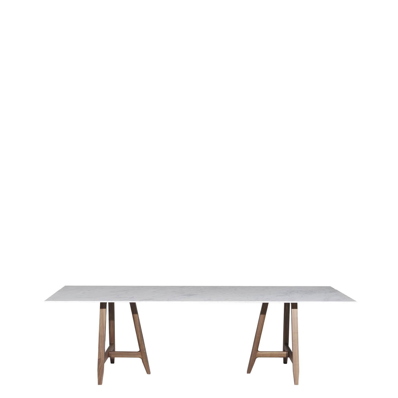 „“Easel“-Tisch mit weißer Carrara-Marmorplatte, entworfen von L. und R. Palomba für Driade im Angebot 3